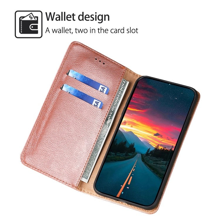 For Huawei Pura 70 Pro / Pro+ Gloss Oil Solid Color Magnetic Leather Phone Case(Rose Gold) - Huawei Cases by PMC Jewellery | Online Shopping South Africa | PMC Jewellery | Buy Now Pay Later Mobicred