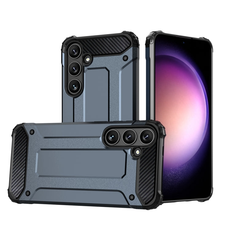 For Samsung Galaxy S24+ 5G Magic Armor TPU + PC Phone Case(Navy Blue) - Galaxy S24+ 5G Cases by PMC TechLife | Online Shopping South Africa | PMC TechLife
