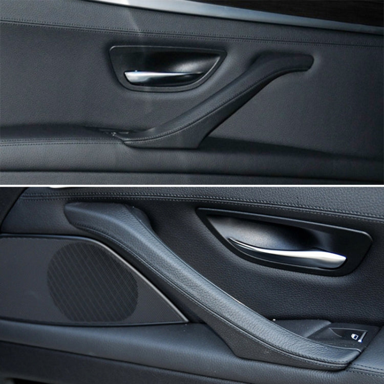 For BMW F10 / F18 5 Series 7pcs Car Inside Doors Handle Pull Trim Cover, Right Driving, 51417225874(Black) - Door Handles by PMC Jewellery | Online Shopping South Africa | PMC Jewellery