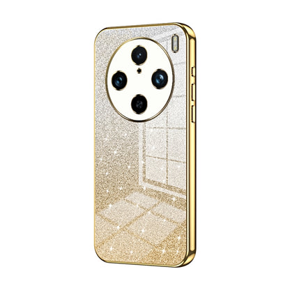 For vivo X100 Pro Gradient Glitter Powder Electroplated Phone Case(Gold) - vivo Tempered Glass by imak | Online Shopping South Africa | PMC Jewellery | Buy Now Pay Later Mobicred