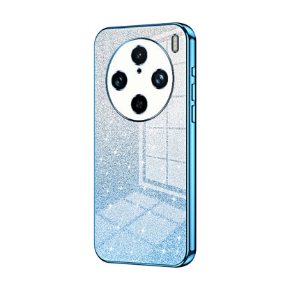 For vivo X100 Pro Gradient Glitter Powder Electroplated Phone Case(Blue) - vivo Tempered Glass by imak | Online Shopping South Africa | PMC Jewellery | Buy Now Pay Later Mobicred