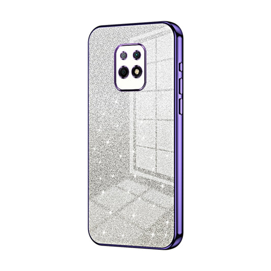 For Xiaomi Redmi 10X 5G Gradient Glitter Powder Electroplated Phone Case(Purple) - Xiaomi Cases by PMC Jewellery | Online Shopping South Africa | PMC Jewellery | Buy Now Pay Later Mobicred