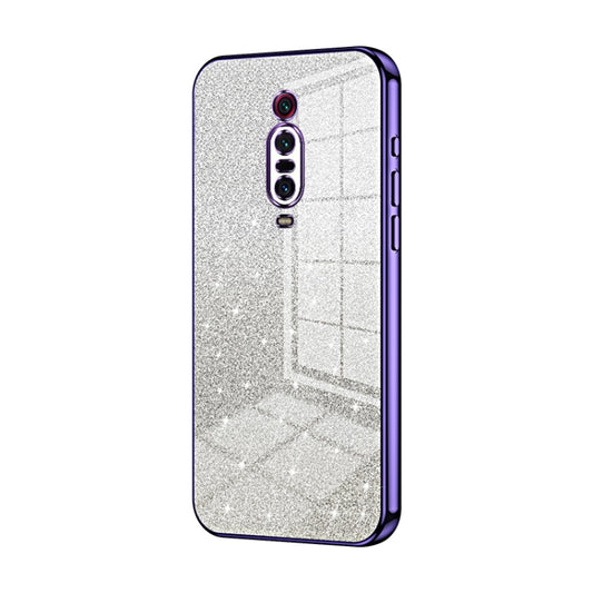 For Xiaomi Redmi K20 / K20 Pro Gradient Glitter Powder Electroplated Phone Case(Purple) - Xiaomi Cases by PMC Jewellery | Online Shopping South Africa | PMC Jewellery | Buy Now Pay Later Mobicred