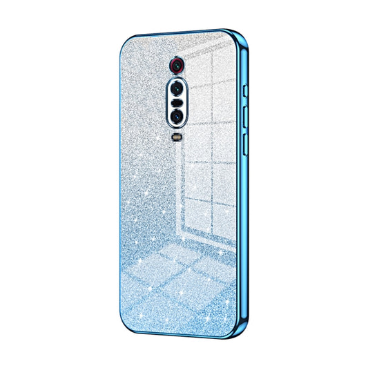 For Xiaomi Redmi K20 / K20 Pro Gradient Glitter Powder Electroplated Phone Case(Blue) - Xiaomi Cases by PMC Jewellery | Online Shopping South Africa | PMC Jewellery | Buy Now Pay Later Mobicred