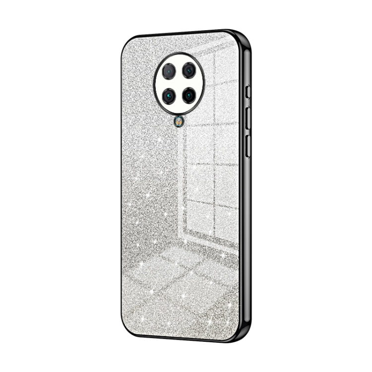 For Xiaomi Redmi K30 Pro / K30 Ultra Gradient Glitter Powder Electroplated Phone Case(Black) - Xiaomi Cases by PMC TechLife | Online Shopping South Africa | PMC TechLife | Buy Now Pay Later Mobicred