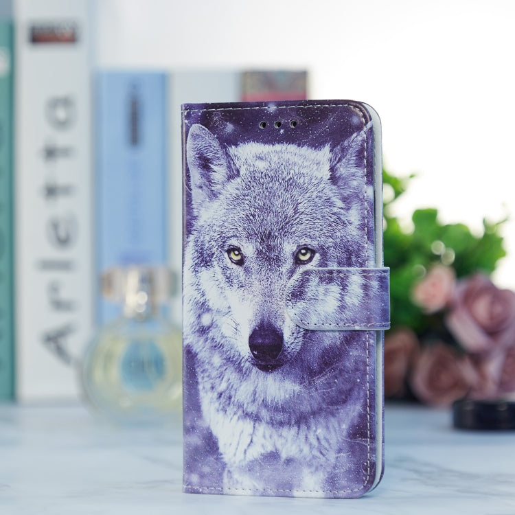 For Blackview A55 Pro Painted Pattern Horizontal Flip Leather Phone Case(White Wolf) - More Brand by PMC TechLife | Online Shopping South Africa | PMC TechLife | Buy Now Pay Later Mobicred