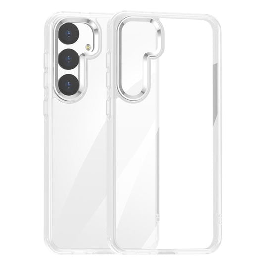 For Samsung Galaxy S25+ 5G Anti-fingerprint Highly Transparent PC Phone Case(White) - Galaxy S25+ 5G Cases by PMC Jewellery | Online Shopping South Africa | PMC Jewellery | Buy Now Pay Later Mobicred