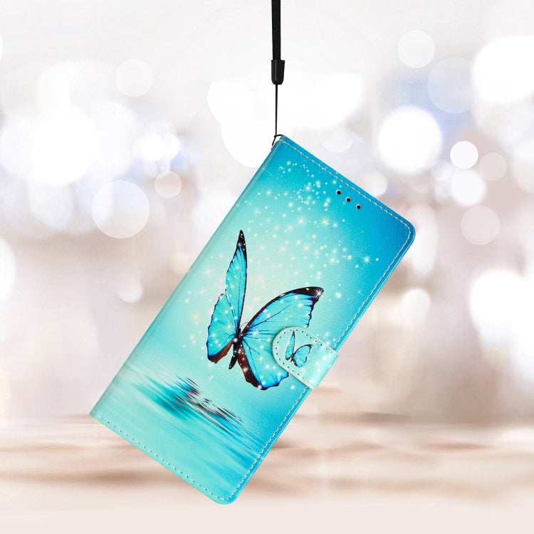 For Blackview A53 Pro Colored Drawing Leather Phone Case(Blue Butterfly) - More Brand by PMC TechLife | Online Shopping South Africa | PMC TechLife