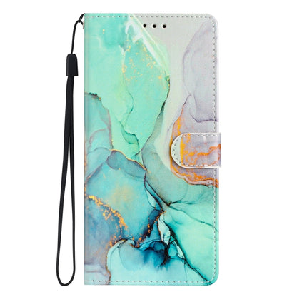 For Blackview A53 Pro Colored Drawing Leather Phone Case(Green Marble) - More Brand by PMC Jewellery | Online Shopping South Africa | PMC Jewellery | Buy Now Pay Later Mobicred