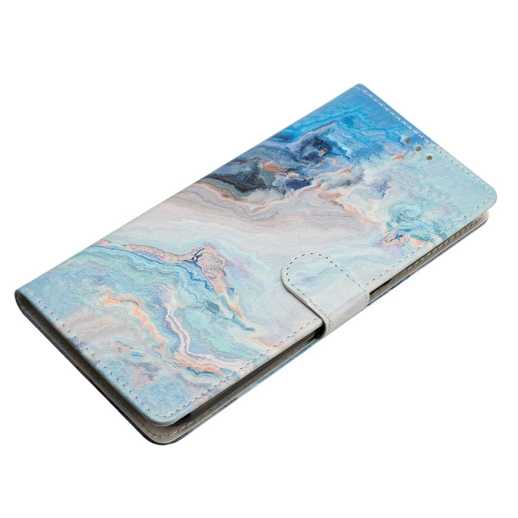 For Blackview A55 Pro Colored Drawing Leather Phone Case(Blue Marble) - More Brand by PMC TechLife | Online Shopping South Africa | PMC TechLife | Buy Now Pay Later Mobicred