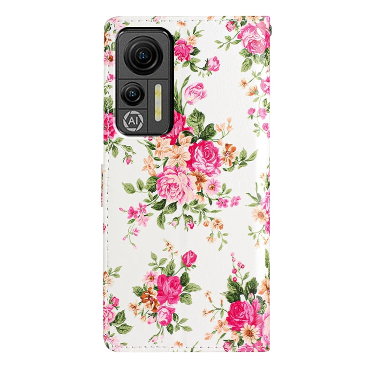 For Ulefone Note 14 Colored Drawing Leather Phone Case(Peonies) - Ulefone Cases by PMC Jewellery | Online Shopping South Africa | PMC Jewellery | Buy Now Pay Later Mobicred