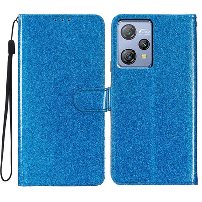 For Blackview A53 Pro Glitter Powder Flip Leather Phone Case(Blue) - More Brand by PMC Jewellery | Online Shopping South Africa | PMC Jewellery | Buy Now Pay Later Mobicred