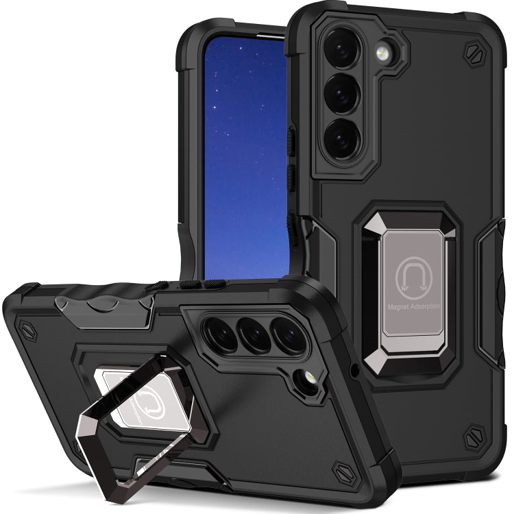 For Samsung Galaxy S24+ 5G Non-slip Shockproof Armor Phone Case with Ring Holder(Black) - Galaxy S24+ 5G Cases by PMC Jewellery | Online Shopping South Africa | PMC Jewellery