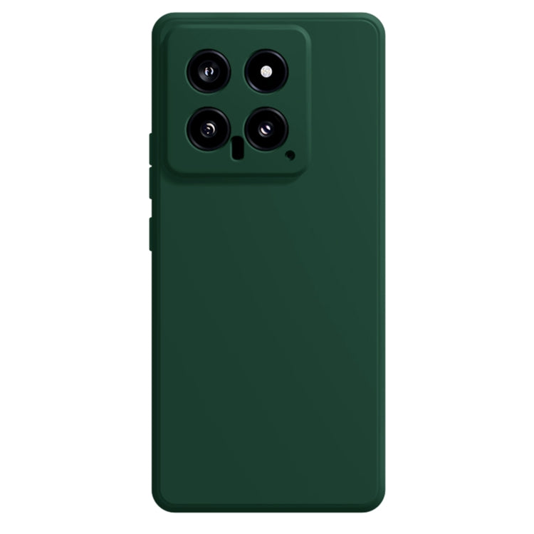 For Xiaomi 14 Imitation Liquid Silicone Phone Case(Dark Green) - 14 Cases by PMC Jewellery | Online Shopping South Africa | PMC Jewellery