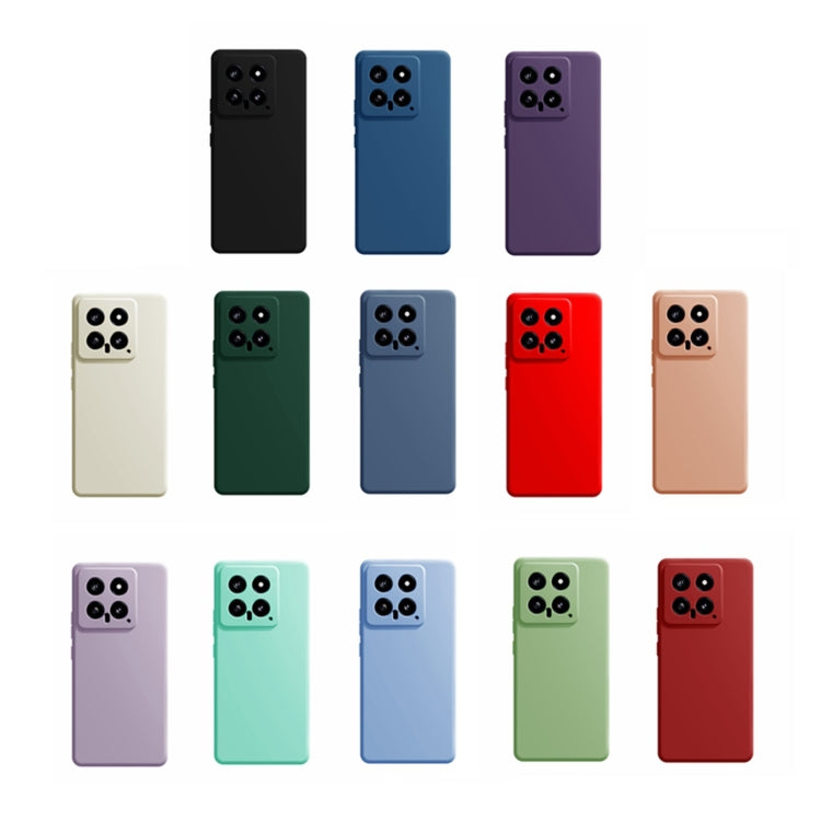 For Xiaomi 14 Imitation Liquid Silicone Phone Case(Dark Green) - 14 Cases by PMC TechLife | Online Shopping South Africa | PMC TechLife