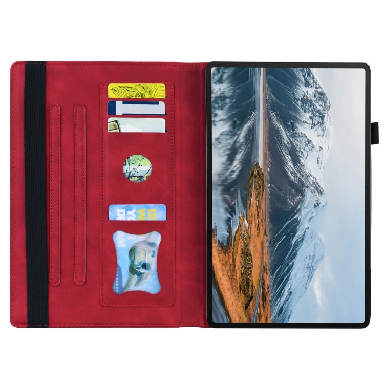 For Honor Pad X8a Splicing Shockproof Leather Tablet Case(Red) - free shipping - PMC TechLife - Order now!