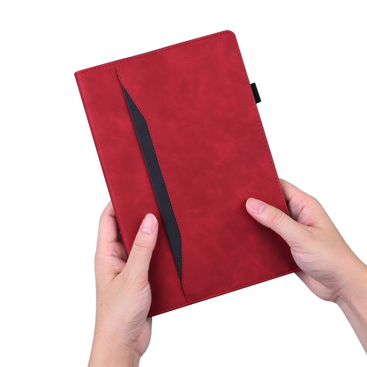For Honor Pad V9 Splicing Shockproof Leather Tablet Case(Red) - Honor by PMC TechLife | Online Shopping South Africa | PMC TechLife | Buy Now Pay Later Mobicred