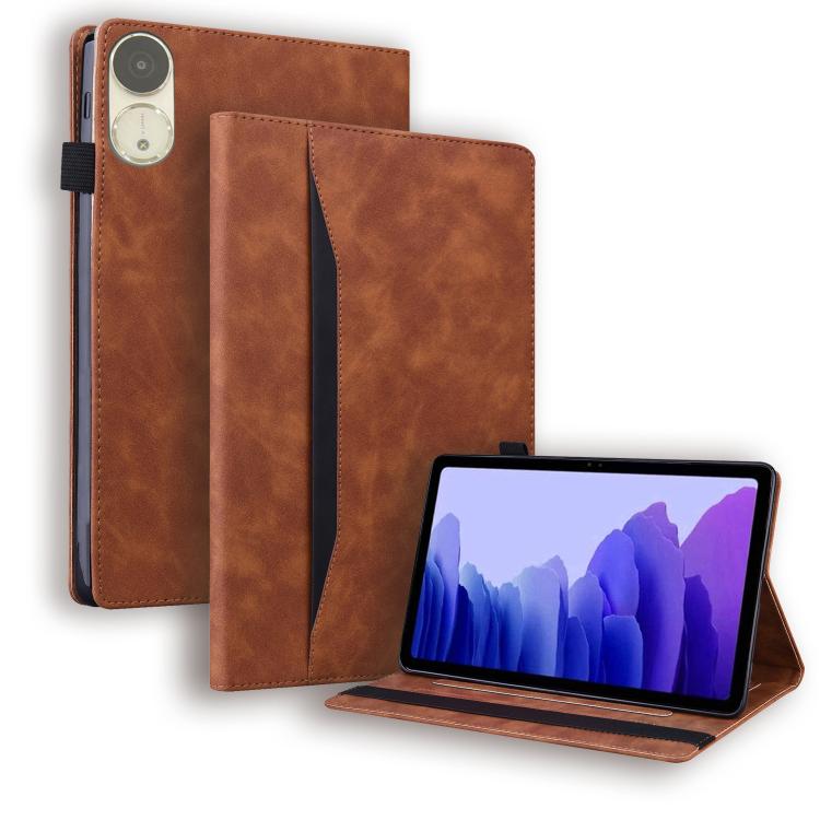 For Honor Pad V9 Splicing Shockproof Leather Tablet Case(Brown) - Honor by PMC TechLife | Online Shopping South Africa | PMC TechLife | Buy Now Pay Later Mobicred