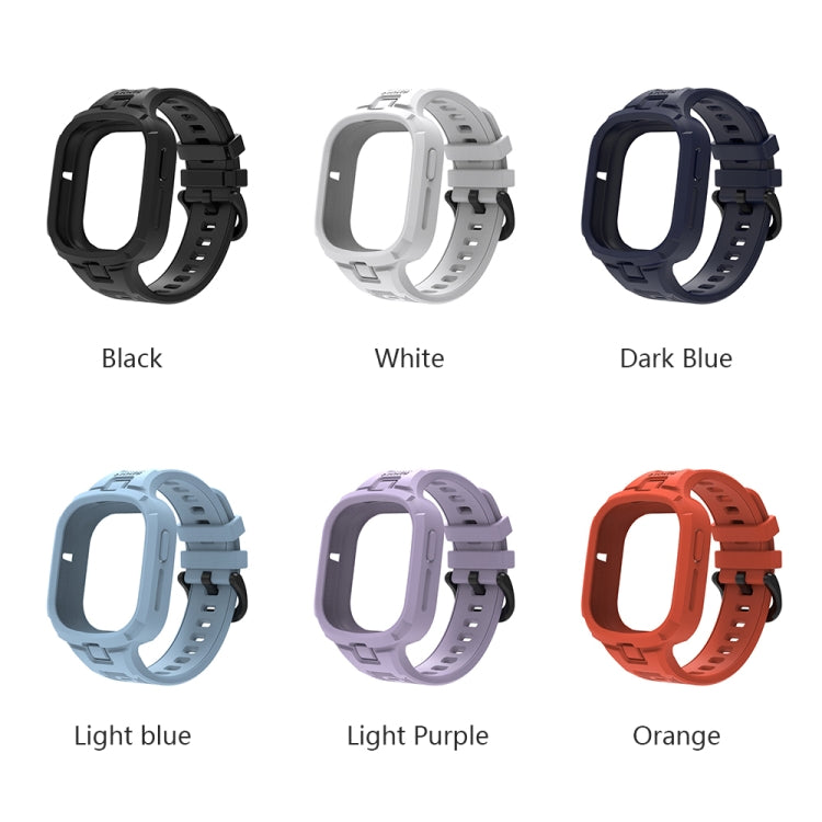 For Honor Watch 4 Solid Color Integrated TPU Watch Band(Black) - Watch Bands by PMC TechLife | Online Shopping South Africa | PMC TechLife