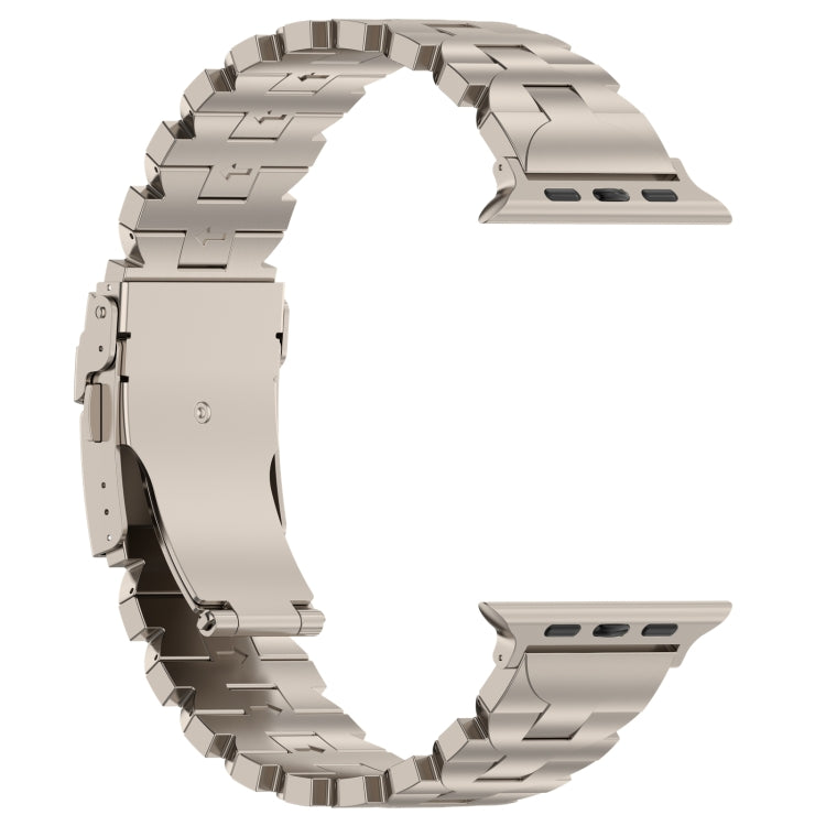 For Apple Watch Series 6 44mm Butterfly Type Titanium Steel Watch Band(Titanium) - Watch Bands by PMC Jewellery | Online Shopping South Africa | PMC Jewellery