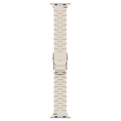 For Apple Watch Series 6 44mm Butterfly Type Titanium Steel Watch Band(Grey) - Watch Bands by PMC Jewellery | Online Shopping South Africa | PMC Jewellery