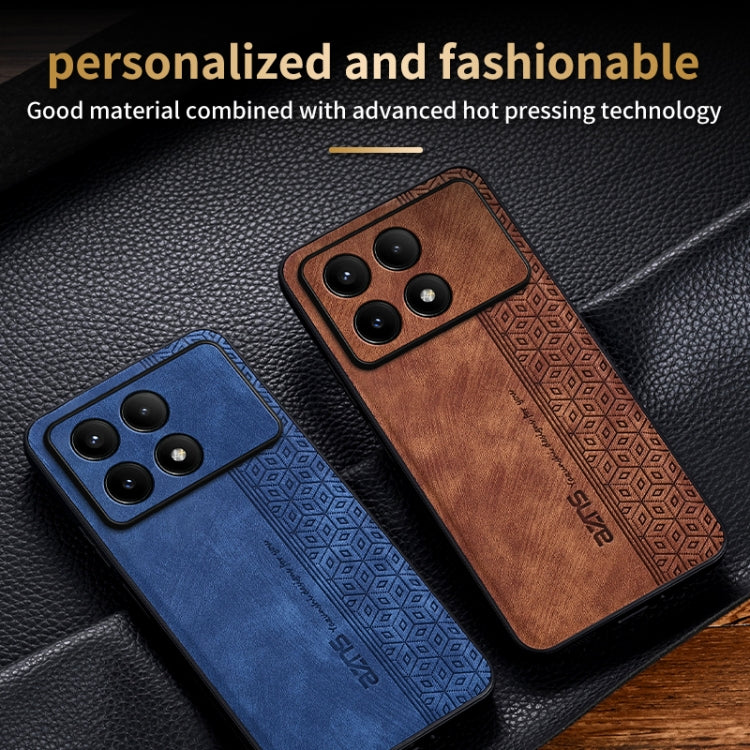 For Xiaomi Redmi K70 Pro AZNS 3D Embossed Skin Feel Phone Case(Brown) - K70 Pro Cases by AZNS | Online Shopping South Africa | PMC Jewellery | Buy Now Pay Later Mobicred