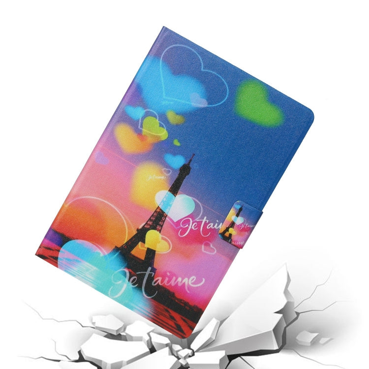 For Lenovo Tab M11/ Xiaoxin Pad 11 2024 Voltage Coloured Drawing Smart Leather Tablet Case(Romantic Tower) - Lenovo by PMC Jewellery | Online Shopping South Africa | PMC Jewellery | Buy Now Pay Later Mobicred