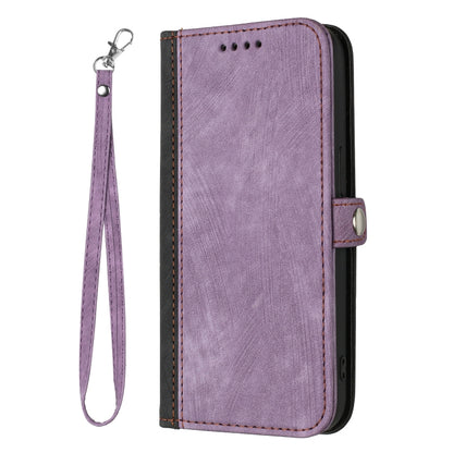 For Google Pixel 9 Side Buckle Double Fold Hand Strap Leather Phone Case(Purple) - Google Cases by PMC Jewellery | Online Shopping South Africa | PMC Jewellery | Buy Now Pay Later Mobicred