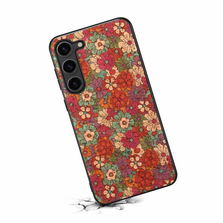 For Samsung Galaxy S24 5G Four Seasons Flower Language Series TPU Phone Case(Summer Red) - Galaxy S24 5G Cases by PMC Jewellery | Online Shopping South Africa | PMC Jewellery