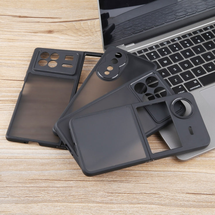 For Xiaomi Redmi Note 12 Pro Fine Pore Matte Black TPU + PC Phone Case - Xiaomi Cases by PMC TechLife | Online Shopping South Africa | PMC TechLife | Buy Now Pay Later Mobicred