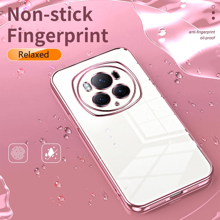 For Honor Magic6 Pro Transparent Plating Fine Hole Phone Case(Gold) - Honor Cases by PMC Jewellery | Online Shopping South Africa | PMC Jewellery | Buy Now Pay Later Mobicred