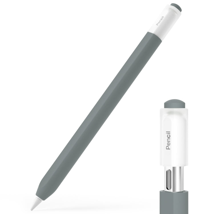 For Apple Pencil (USB-C) Transparent Jelly Stylus Protective Cover(Grey) - Pencil Accessories by PMC Jewellery | Online Shopping South Africa | PMC Jewellery | Buy Now Pay Later Mobicred