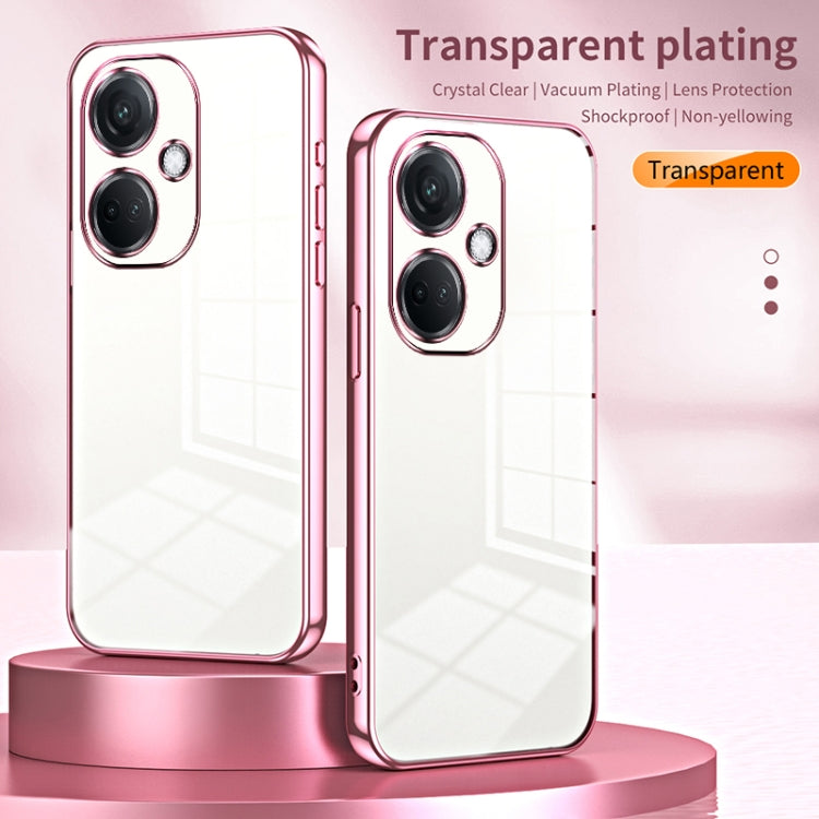 For OPPO K11 Transparent Plating Fine Hole Phone Case(Purple) - OPPO Cases by PMC Jewellery | Online Shopping South Africa | PMC Jewellery | Buy Now Pay Later Mobicred