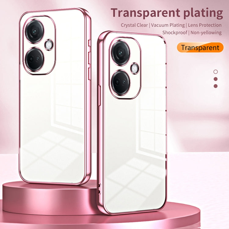 For OPPO K11 Transparent Plating Fine Hole Phone Case(Green) - OPPO Cases by PMC TechLife | Online Shopping South Africa | PMC TechLife | Buy Now Pay Later Mobicred