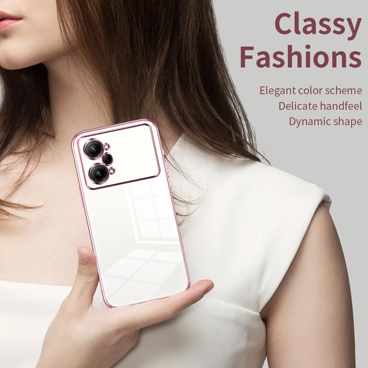 For OPPO K10 Pro Transparent Plating Fine Hole Phone Case(Transparent) - OPPO Cases by PMC Jewellery | Online Shopping South Africa | PMC Jewellery | Buy Now Pay Later Mobicred