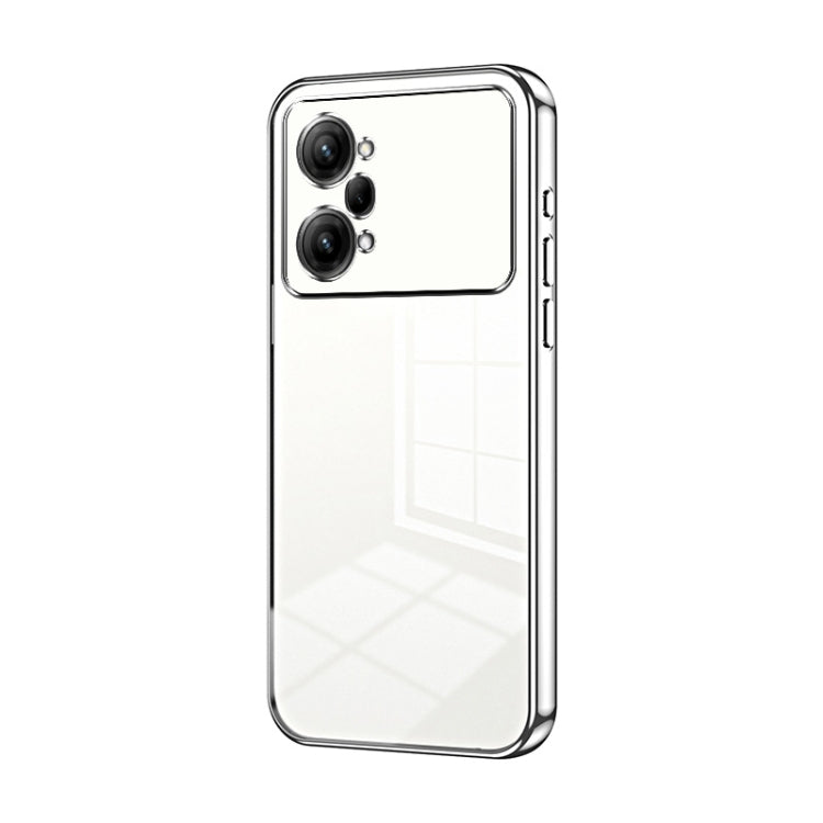 For OPPO K10 Pro Transparent Plating Fine Hole Phone Case(Silver) - OPPO Cases by PMC Jewellery | Online Shopping South Africa | PMC Jewellery | Buy Now Pay Later Mobicred