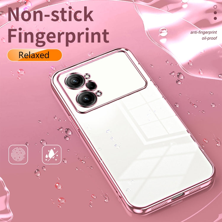 For OPPO K10 Pro Transparent Plating Fine Hole Phone Case(Silver) - OPPO Cases by PMC TechLife | Online Shopping South Africa | PMC TechLife | Buy Now Pay Later Mobicred