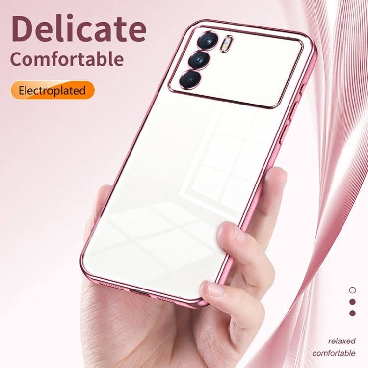 For OPPO K9 Pro Transparent Plating Fine Hole Phone Case(Transparent) - OPPO Cases by PMC Jewellery | Online Shopping South Africa | PMC Jewellery | Buy Now Pay Later Mobicred