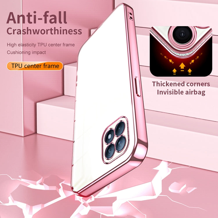 For OPPO Reno4 SE Transparent Plating Fine Hole Phone Case(Silver) - free shipping - PMC TechLife - Order now!