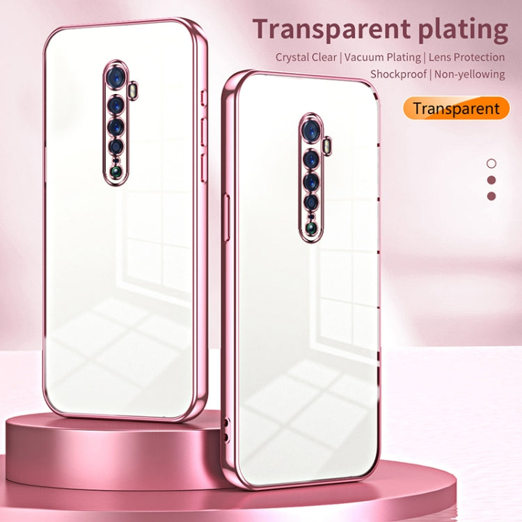 For OPPO Reno2 Transparent Plating Fine Hole Phone Case(Transparent) - free shipping - PMC TechLife - Order now!
