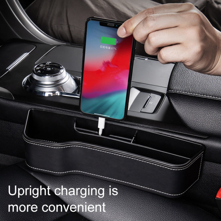 Car Multi-functional Console Box Cup Holder Seat Gap Side Storage Box, Frizzled Feather Style, Color:Red(Front Passenger Seat) - Stowing Tidying by PMC TechLife | Online Shopping South Africa | PMC TechLife | Buy Now Pay Later Mobicred
