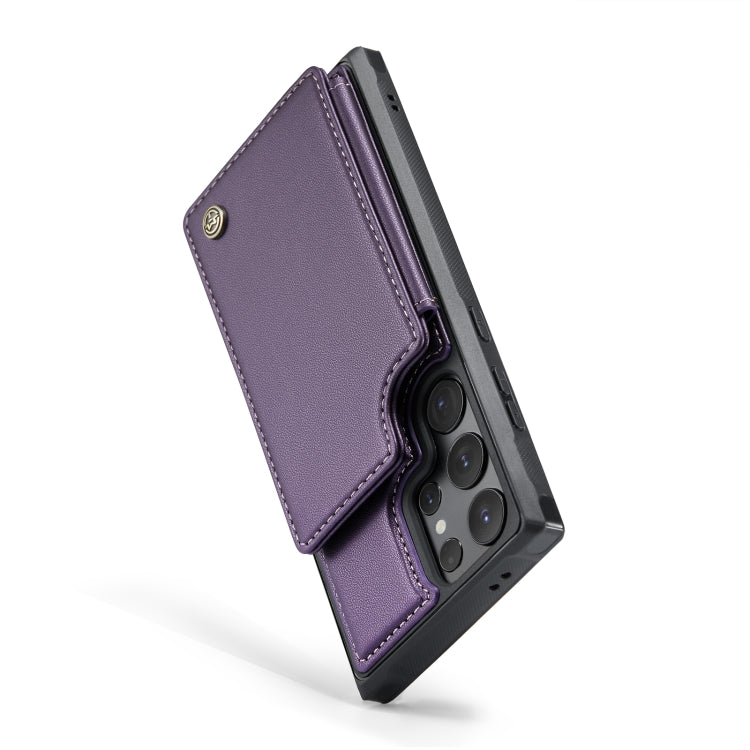 For Samsung Galaxy S24 Ultra 5G CaseMe C22 PC+TPU Business Style RFID Anti-theft Leather Phone Case(Purple) - Galaxy S24 Ultra 5G Cases by CaseMe | Online Shopping South Africa | PMC Jewellery | Buy Now Pay Later Mobicred