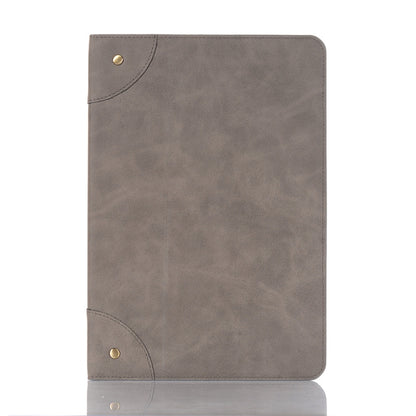 For Samsung Galaxy Tab S9 FE Retro Book Leather Tablet Case(Grey) - Galaxy Tab S9 FE by PMC Jewellery | Online Shopping South Africa | PMC Jewellery | Buy Now Pay Later Mobicred