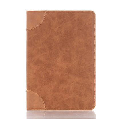 For Samsung Galaxy Tab S9 Retro Book Leather Tablet Case(Light Brown) - Galaxy Tab S9 Cases by PMC Jewellery | Online Shopping South Africa | PMC Jewellery | Buy Now Pay Later Mobicred