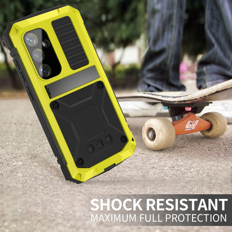 For Samsung Galaxy S24 5G R-JUST Life Waterproof Dustproof Shockproof Phone Case(Yellow) - Galaxy S24 5G Cases by R-JUST | Online Shopping South Africa | PMC Jewellery | Buy Now Pay Later Mobicred