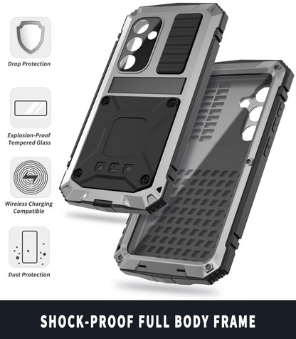 For Samsung Galaxy S24 5G R-JUST Life Waterproof Dustproof Shockproof Phone Case(Silver) - Galaxy S24 5G Cases by R-JUST | Online Shopping South Africa | PMC Jewellery