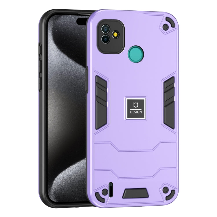 For Tecno Pop 5P 2 in 1 Shockproof Phone Case(Purple) - Tecno Cases by PMC Jewellery | Online Shopping South Africa | PMC Jewellery | Buy Now Pay Later Mobicred