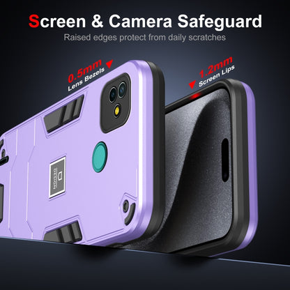 For Tecno Pop 5P 2 in 1 Shockproof Phone Case(Purple) - Tecno Cases by PMC Jewellery | Online Shopping South Africa | PMC Jewellery | Buy Now Pay Later Mobicred