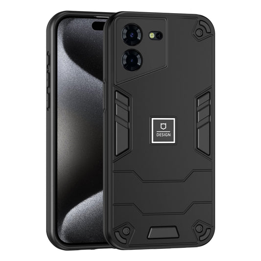 For Tecno Pova 5 Pro 2 in 1 Shockproof Phone Case(Black) - Tecno Cases by PMC Jewellery | Online Shopping South Africa | PMC Jewellery | Buy Now Pay Later Mobicred