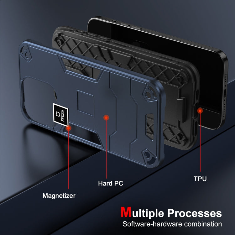 For Tecno Spark 9T 2 in 1 Shockproof Phone Case(Blue) - Tecno Cases by PMC TechLife | Online Shopping South Africa | PMC TechLife | Buy Now Pay Later Mobicred